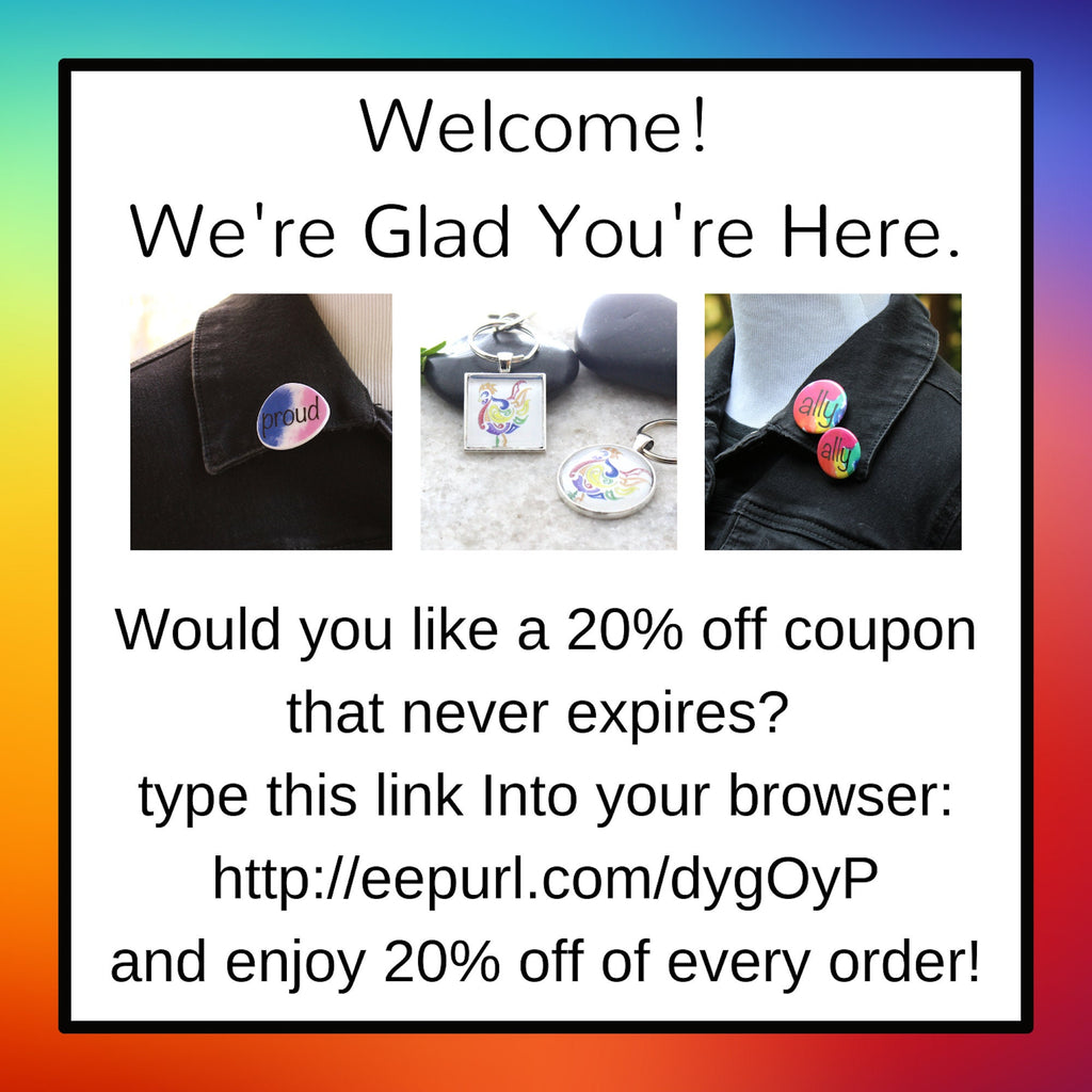 Rainbow Ladybug Stickers, LGBTQ stickers, Easy Peel, Laminated Vinyl, Original Artwork