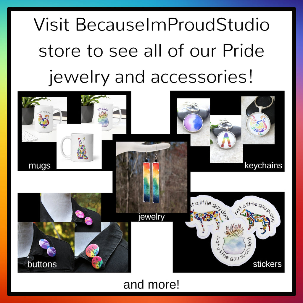 Rainbow Squirrel Stickers, LGBTQ stickers, Easy Peel, Laminated Vinyl, Original Artwork