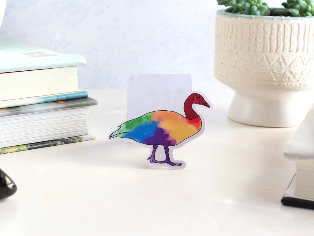 Just a Little Gay Goose Magnetic Bookmark, LGBTQ Bookmarks, Laminated, Original Artwork