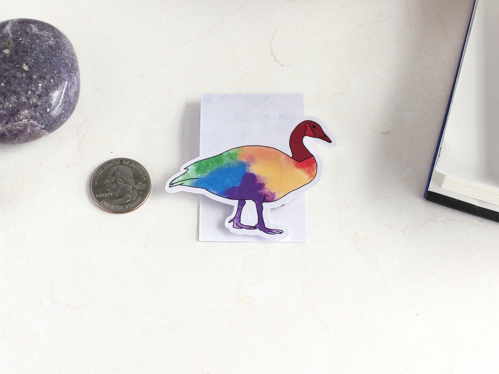 Just a Little Gay Goose Magnetic Bookmark, LGBTQ Bookmarks, Laminated, Original Artwork